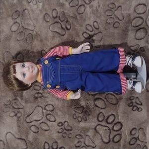 Vintage Ryan Doll 16 in. Porcelain with Stand
